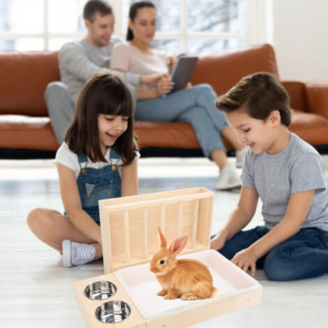 Distributeur de Foin avec Bac à Litière Double Bols Anti-Salissures Manger Bois Lapin Chinchillas Hamster Petits Animaux


Dernière mise à jour
