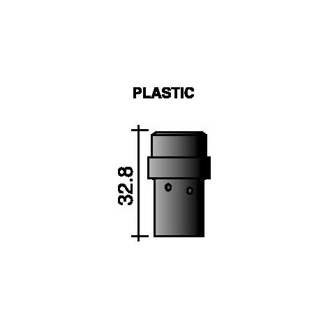 Distributeur de gaz noir 32 mm pour ERGOPLUS 36 TRAFIMET (Par 10)