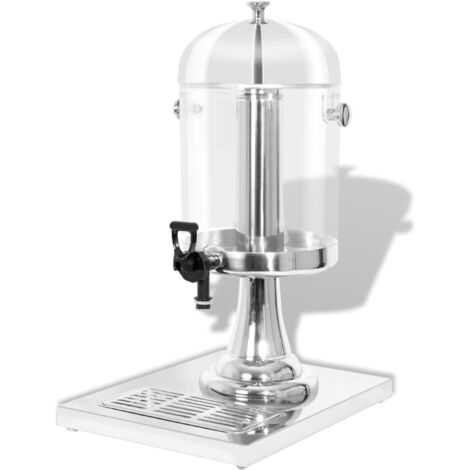 vidaXL 1/2/3x Distributeur de Jus en Acier Inoxydable 8L Boissons pour Cuisine