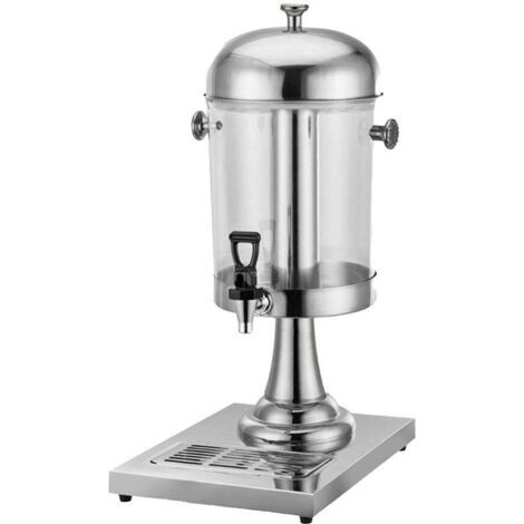 Distributeur de jus en acier inoxydable 8L, machine à boissons froides, café, lait, thé, argent