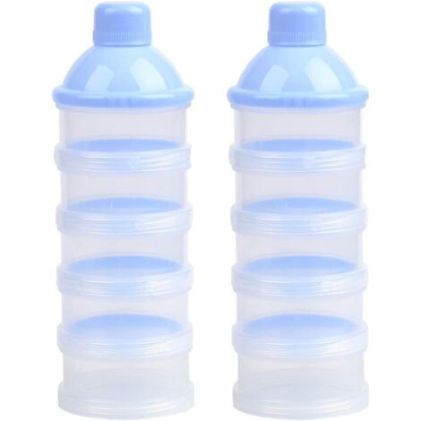 Distributeur de lait en poudre portable à 4 couches 2PCS
