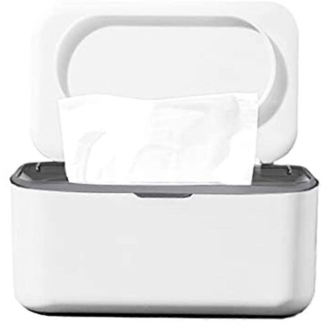 Distributeur de lingettes humides, boîte de rangement pour serviettes pour bébé (gris)