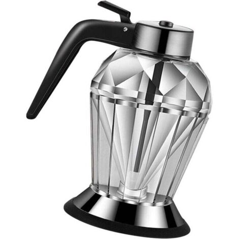 Distributeur de miel à pression, en verre transparent, portatif - Pour sauce soja, sucre, sirop, huile, vinaigre