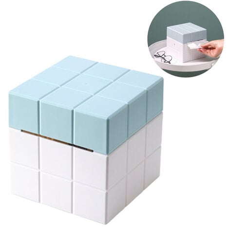 Distributeur De Mouchoirs Rubik'S Cube Distributeur De Mouchoirs À  Fermeture Magnétique - Boîte Décorative Chic Pour Les Fans De La  Collection, Plastique, 14 X 14 X 14 Cm