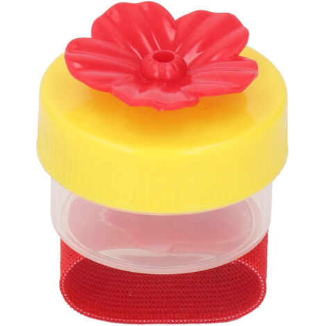 Distributeur de Nectar Portatif pour Colibris - Fleur Miniature Jaune pour Nourrir les Oiseaux