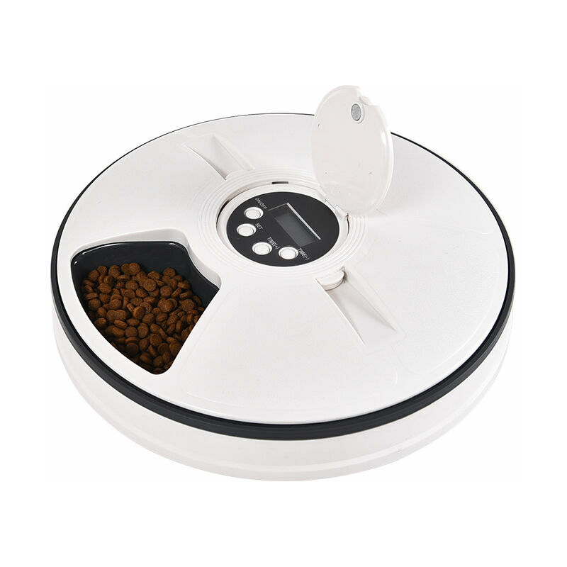 Gabrielle - Distributeur de Nourriture et Croquettes Automatique Repas pour Animaux, Chiens et Chats - Sans bpa