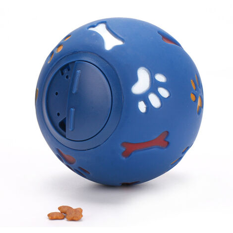 Distributeur de nourriture pour chat bleu, jouet interactif