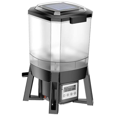 Distributeur de Nourriture Solaire pour Poissons d'Étang et d'Aquarium