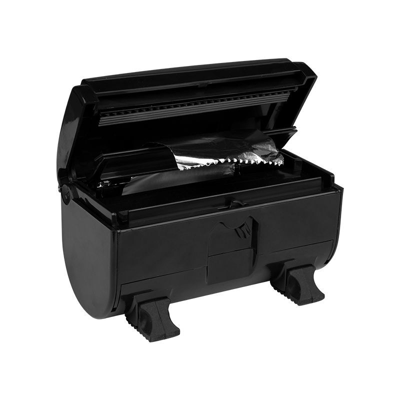 Distributeur de papier à coiffer en aluminium noir