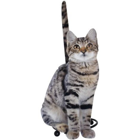 Distributeur de papier essuie-tout en forme de chat amusant, sur pied, pour la cuisine, la table et la salle de bain.