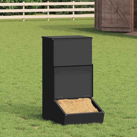Distributeur de porcs Noir 55 x 38 x 76 cm Acier Laminé à Froid
