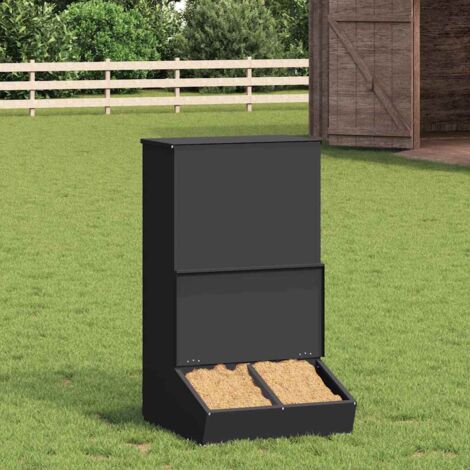 Distributeur de porcs Noir 55 x 51 x 91,5 cm