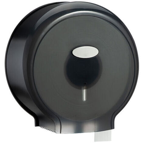 Distributeur de rouleaux de papier toilette géant sans poinon, support mural étanche, support distributeur de mouchoirs en rouleau simple pour salles de bains, noir transparent