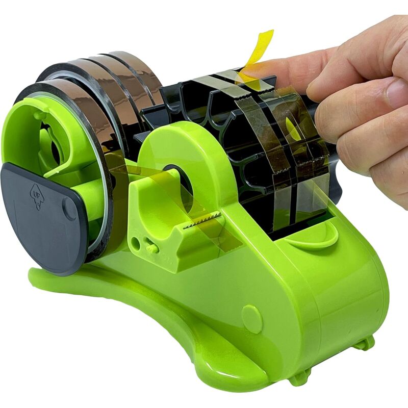 Yzmrbdqc - Distributeur de ruban de bureau semi-automatique à plusieurs rouleaux - Coupez plusieurs rubans, coupe-circuit manuel marche/arrêt, pour