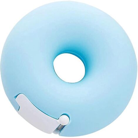 distributeur De Ruban En Forme De Beignet Bleu, 7.5  7.5  3cm Mini Distributeur De Ruban