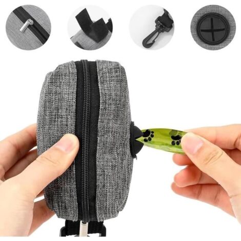 Distributeur de Sacs à Crottes - Non spécifié - 1 Pièce - Portable - Avec Mousqueton - Idéal pour Promenades