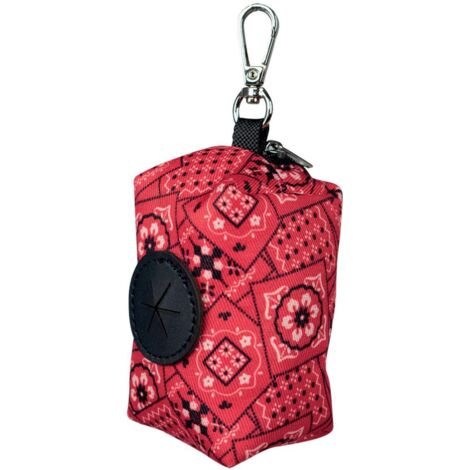 Distributeur de sacs à déjection Bandana Rouge