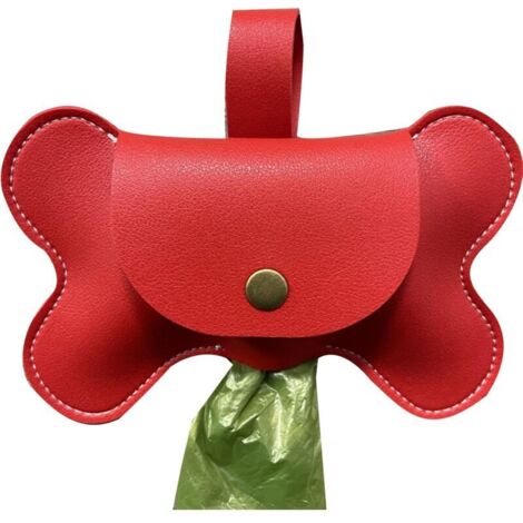 Distributeur de sacs à déjections canines avec porte-laisse intégré, boîte d'exercice robuste et portable pour animaux de compagnie