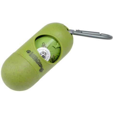 Distributeur de Sacs à Excréments "Bio" 10cm Vert