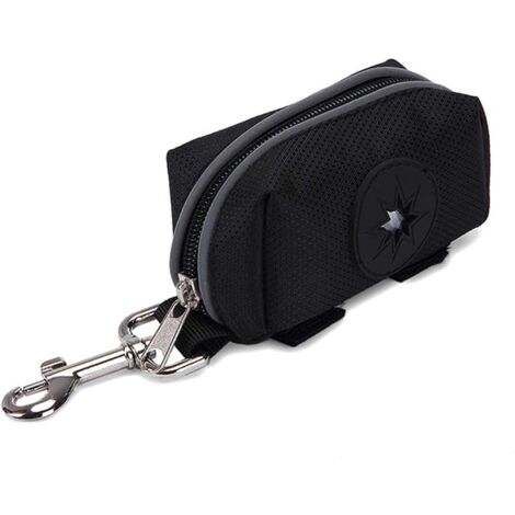 Distributeur de sacs à ordures pour animaux de compagnie (boucle en fer noir)-Fei Yu