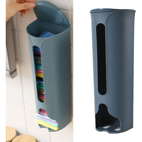 Distributeur de Sacs Poubelle Fixé au Mur, Organisateur Modulaire, Stockage Multiposition Sans Perforation
