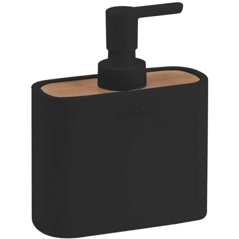 Distributeur De Savon 300 Ml Noir Bambou Alisso
