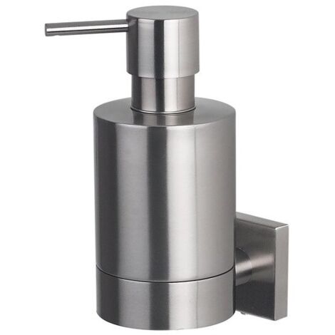 Distributeur de savon à  fixer Acier inoxydable chromé NYO Gris Spirella