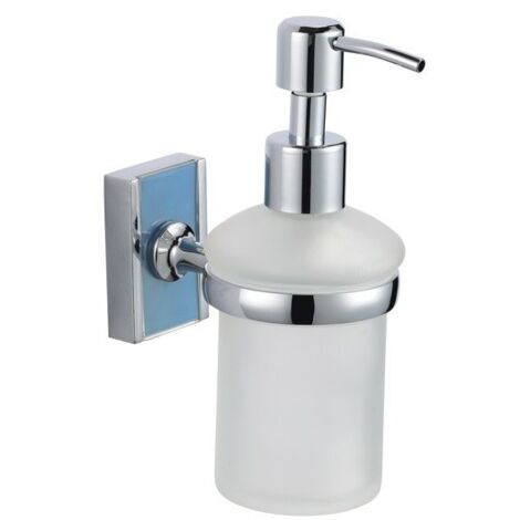 Distributeur de savon à  fixer Zinc Chromé ALBA Transparent MSV
