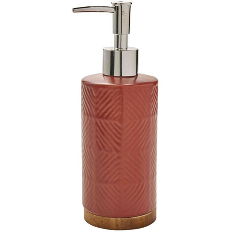 Distributeur de savon à relief en céramique