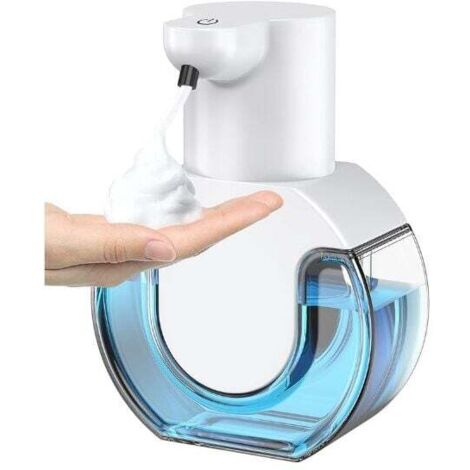 Distributeur De Savon Automatique - 430 ml - Détection 0,25 s - 4 Niveaux De Dosage - Étanchéité IPX5 - Rechargeable USB-C - Pour Salle De Bain Et Cuisine