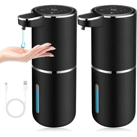 Distributeur de savon automatique à induction 380 ml, rechargeable par USB, mural