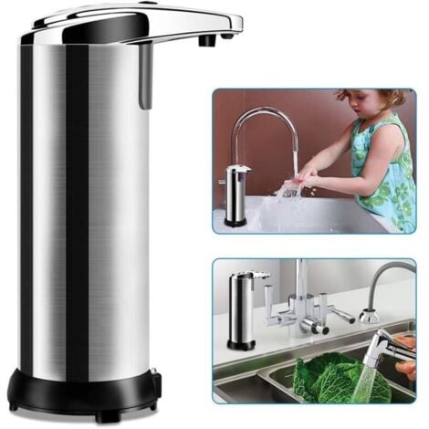 Distributeur de Savon Automatique avec capteur Infrarouge et Base étanche Touchless