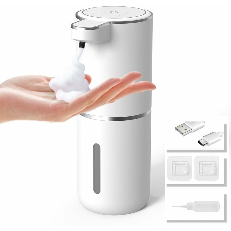 Distributeur de savon automatique, distributeur de savon mural ou de table, réglage à 4 niveaux, infrarouge, idéal pour la maison, le bureau, le bar,
