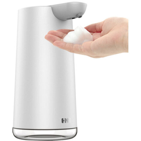 Distributeur de Savon Automatique IPX7 Rechargeable par Magnétique 350ml, Sans Contact, Idéal pour Cuisine et Salle de Bain