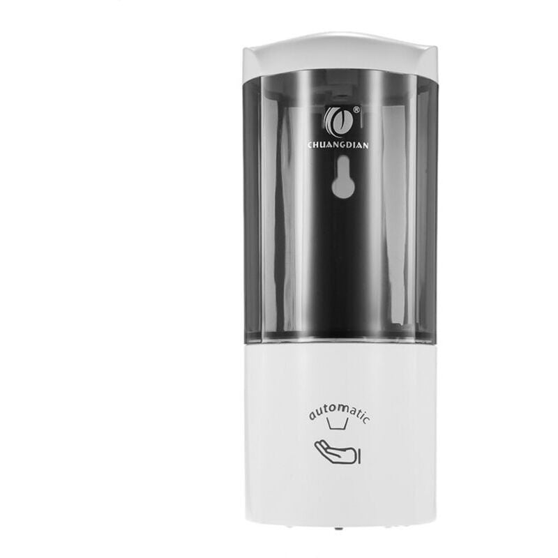Distributeur de savon automatique mural à une bouteille de 500 ml avec capteur IR Boîte à shampoing Salle de repos Toilettes Lavage des mains