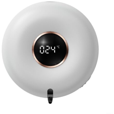 Distributeur de savon automatique orbiculaire à montage mural 280 ml Pompe à savon automatique rechargeable Support mural pour cuisine, salle de bain, maison Mousse