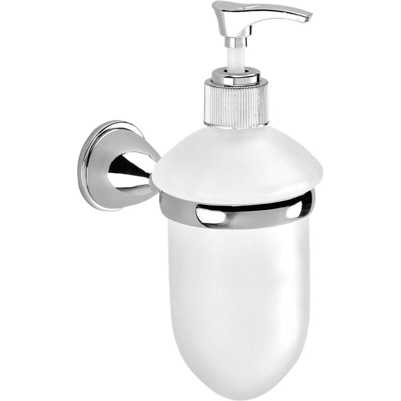 Kiamami Valentina - Distributeur De Savon Avec Fixation Murale Et Récipient En Verre Gemma