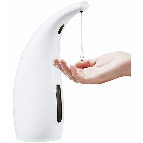 Distributeur de savon blanc 300 ml distributeur de savon automatique à capteur infrarouge domestique