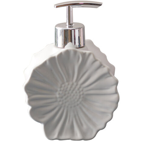 Distributeur de savon Blanc - Distributeur de savon liquide Capacité: 0.24 l, Céramique,Blanc