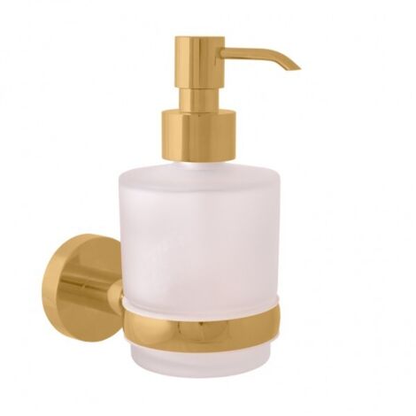 Distributeur de savon COLORADO en verre et laiton doré brossé 200 ml