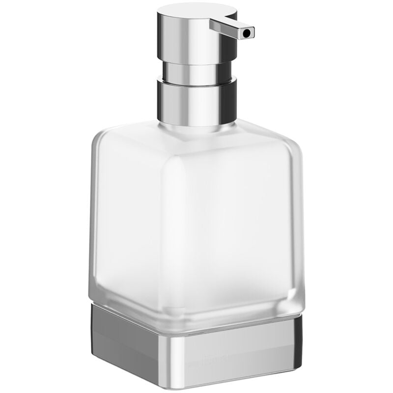 Inda - Lea chrome poli/verre satiné distributeur de savon de