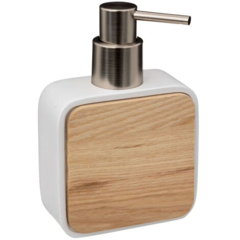 Distributeur de Savon Design "Natureo" 14cm Blanc