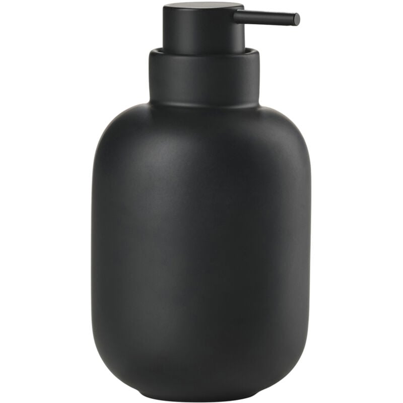 Zone Denmark - Distributeur de savon design pour salle de bain Noir 8x8x13 cm