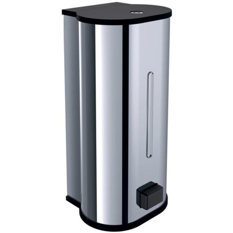 Distributeur de savon Emco SYSTEM 02 modèle mural. 800 ml chromés