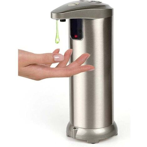 Distributeur de savon en acier inoxydable doré, distributeur de savon mobile, distributeur de savon à inductiondurable