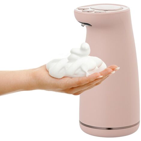 Distributeur de savon en mousse automatique en forme de patte de chat 300 ml Distributeur de savon moussant sans contact USB rechargeable Distributeur de savon infrarouge de bureau pour la maison Kitc