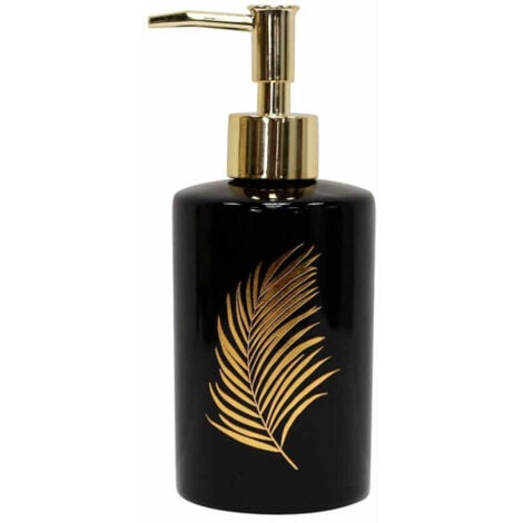 Distributeur de Savon Imprimé "Orbella" 17cm Noir
