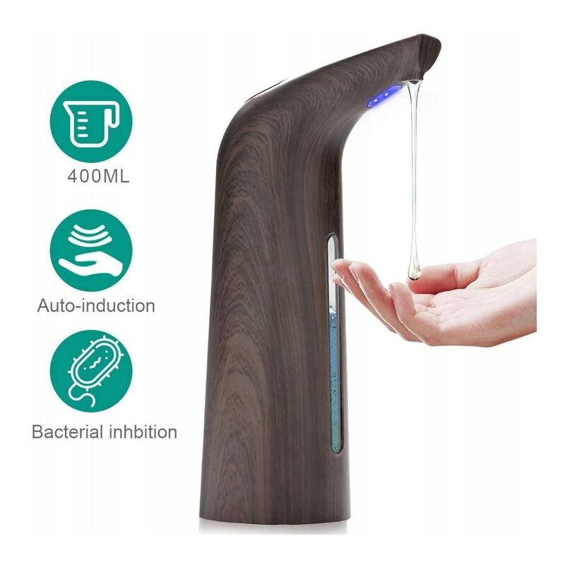 Distributeur de savon à induction Distributeur de savon automatique Distributeur de savon infrarouge sans contact étanche Salle de bain et cuisine