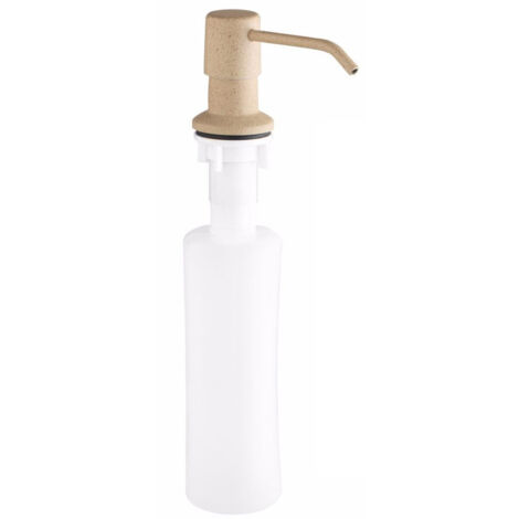 Distributeur de savon liquide beige, pour montage sur comptoir