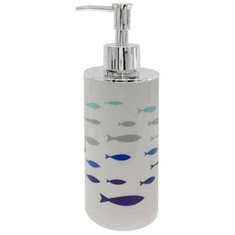 Distributeur De Savon Liquide Cylindrique Motif Poisson Meubles De Salle De Bain 69880